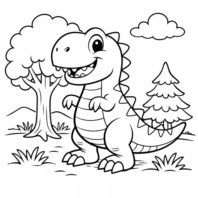 Grade 2 difficulty — medium dinosaur