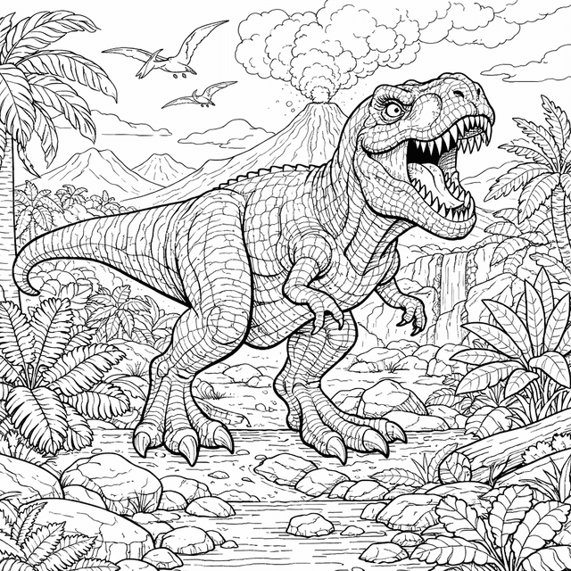 Grade 5 difficulty — detailed dinosaur