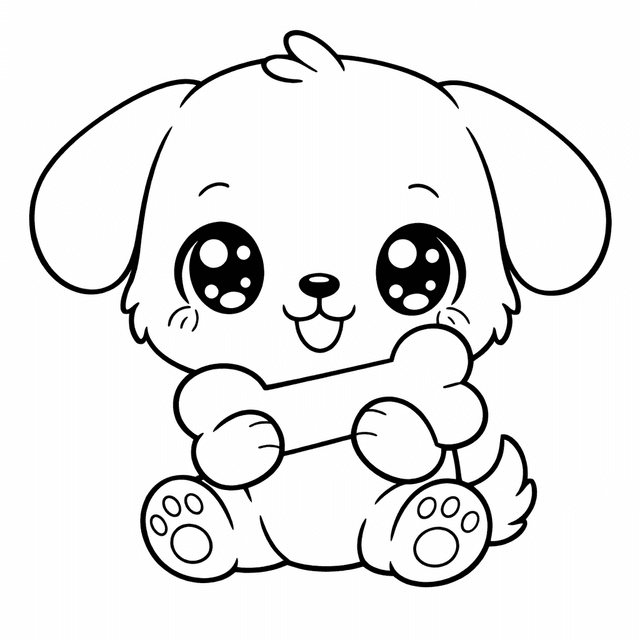 Kawaii style — cute puppy