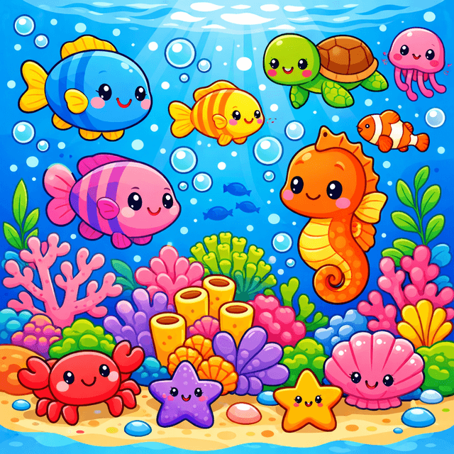 Underwater ocean scene