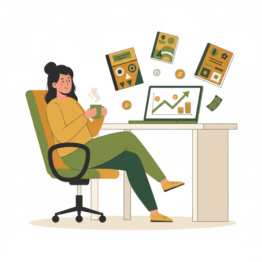 Passive income from coloring book sales