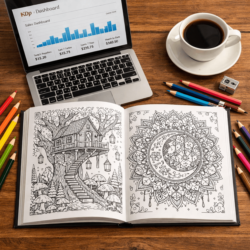 KDP publisher creating coloring books