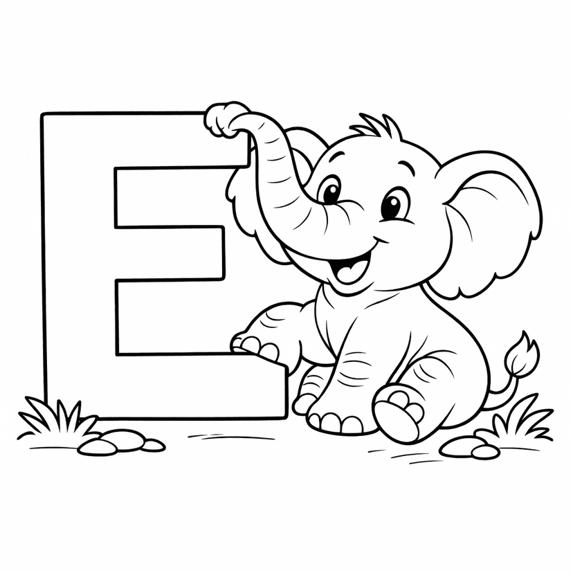 Alphabet Coloring Pages #5