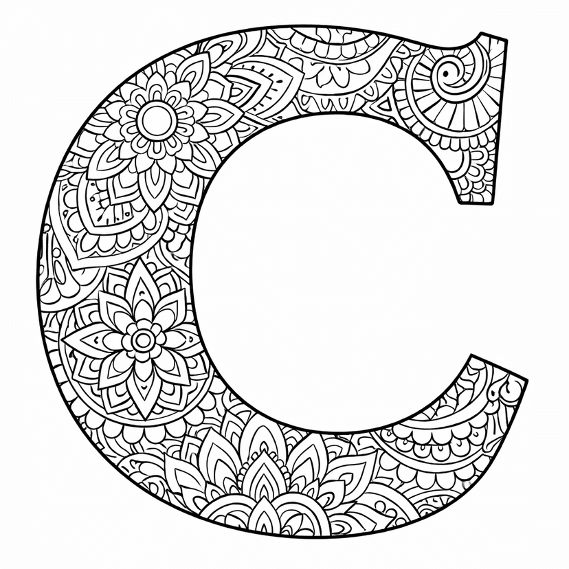 Alphabet Coloring Pages #3