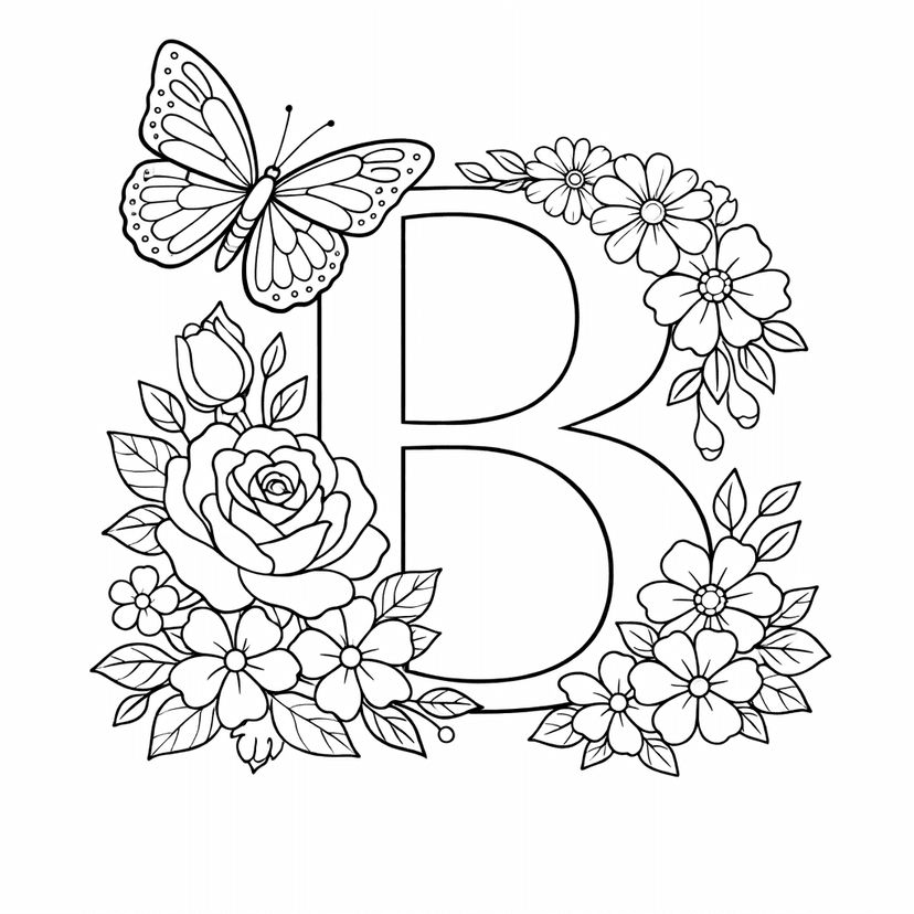 Alphabet Coloring Pages #2