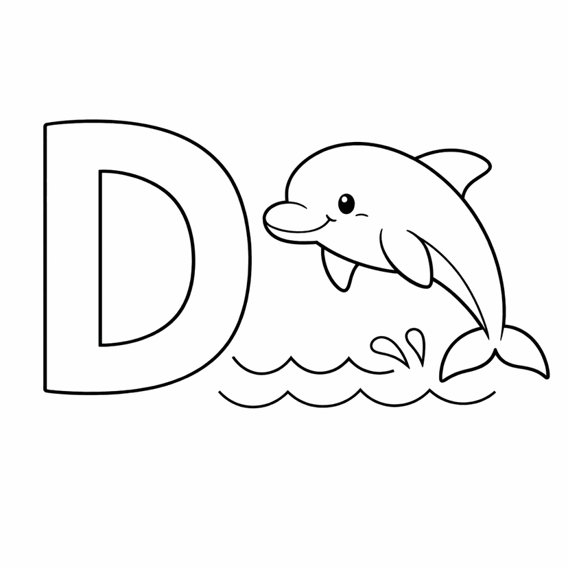 Alphabet Coloring Pages #4