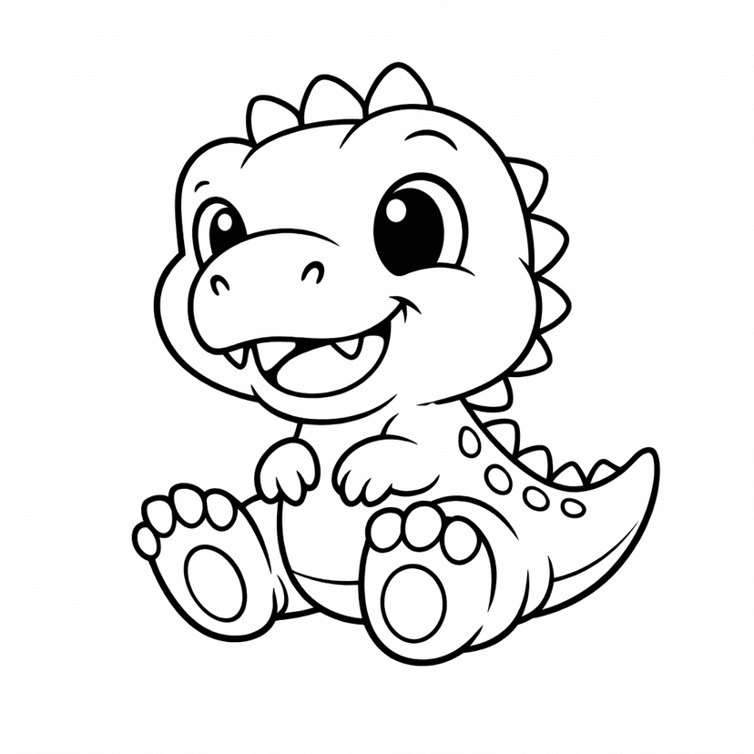 Dinosaur Coloring Pages #1