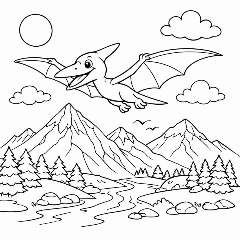 Dinosaur Coloring Pages #5