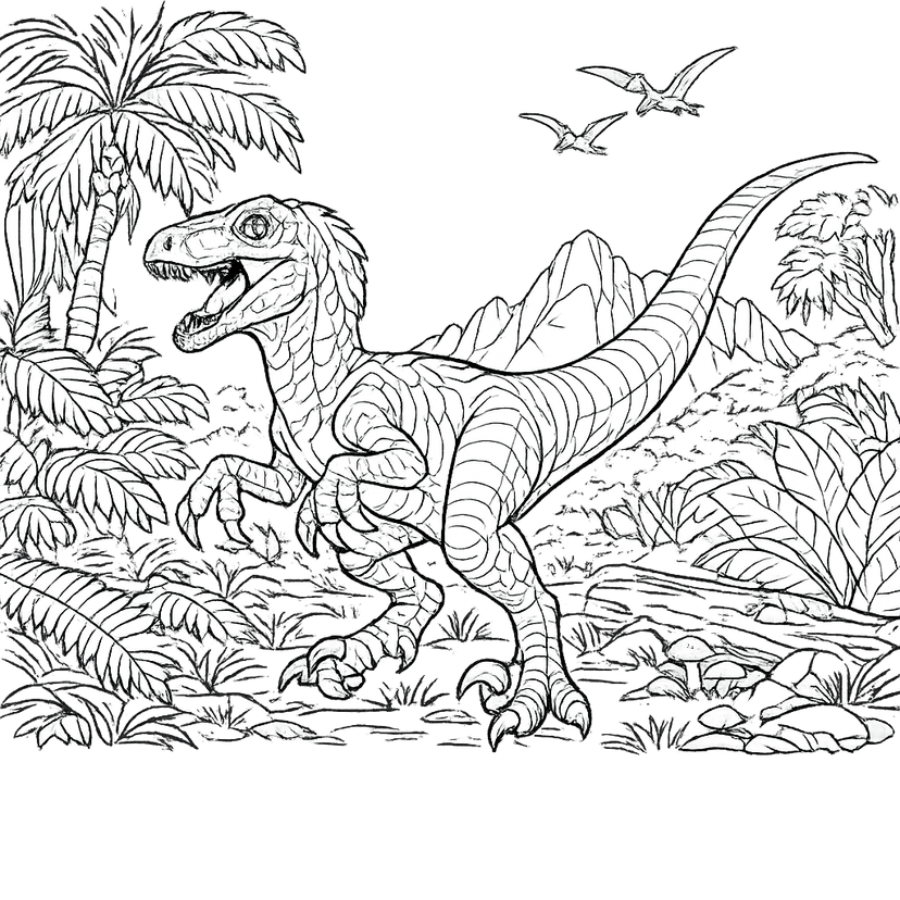 Dinosaur Coloring Pages #6