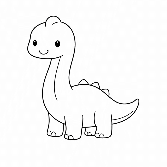 Dinosaur Coloring Pages example 4