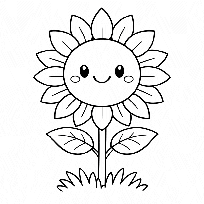 Flower Coloring Pages #1
