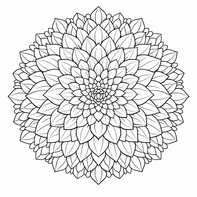 Flower Coloring Pages example 3
