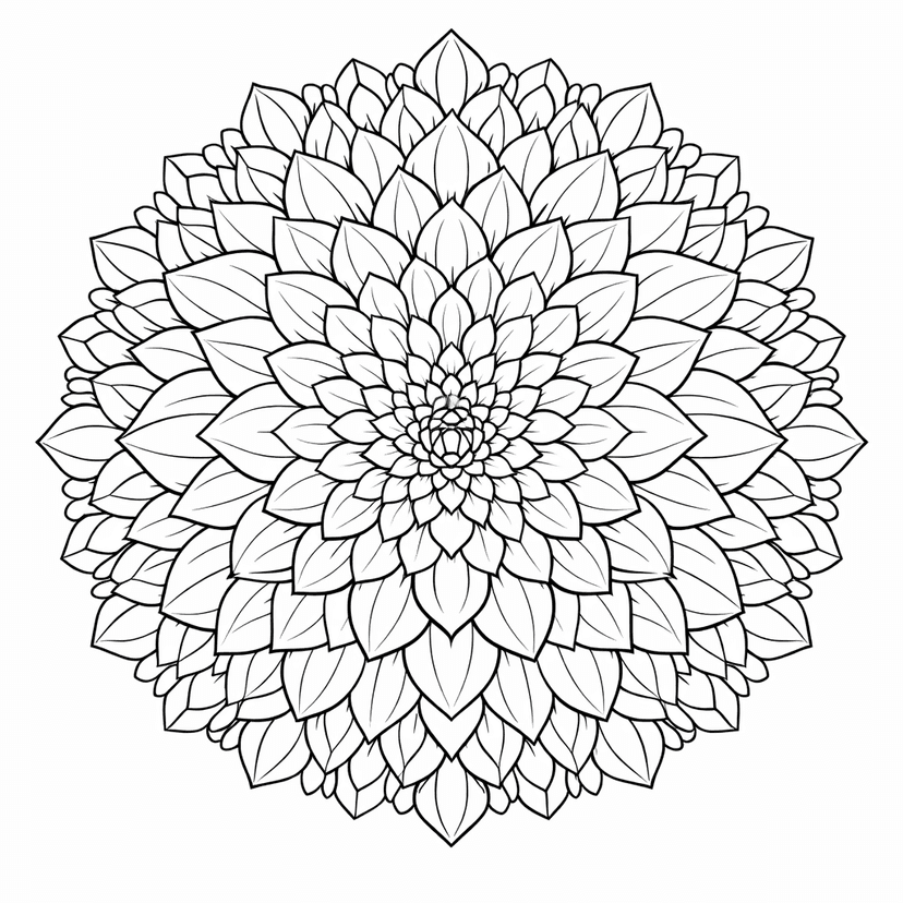 Flower Coloring Pages #3