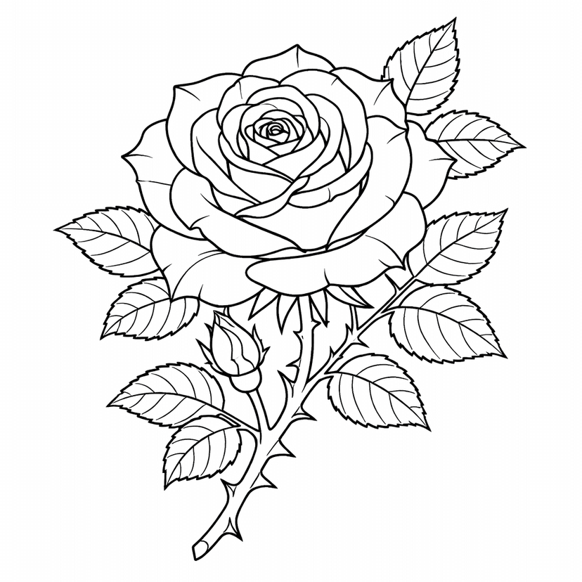 Flower Coloring Pages #2