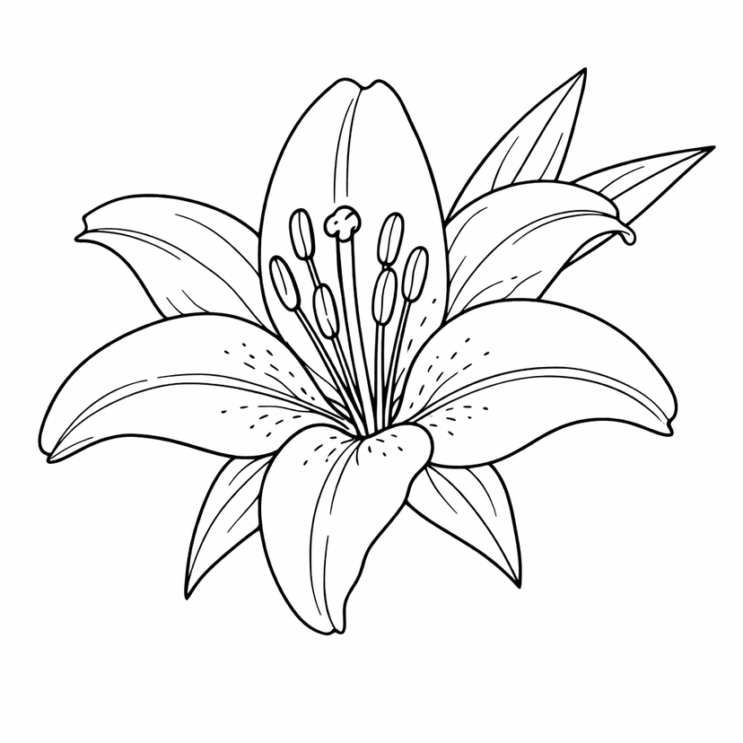 Flower Coloring Pages #6