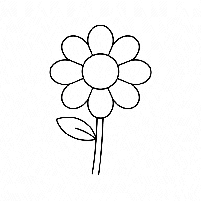 Flower Coloring Pages #4