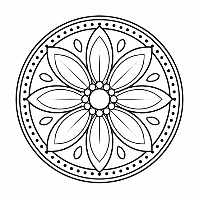 Mandala Coloring Pages example 1