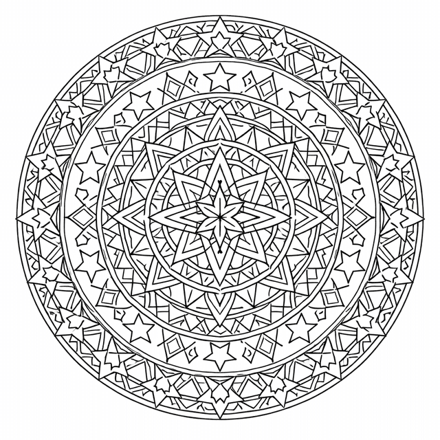 Mandala Coloring Pages example 3