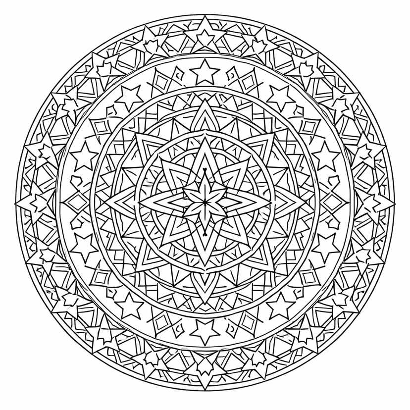 Mandala Coloring Pages #3