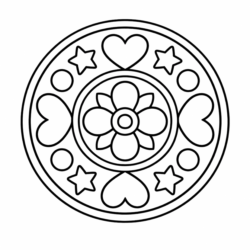 Mandala Coloring Pages #4