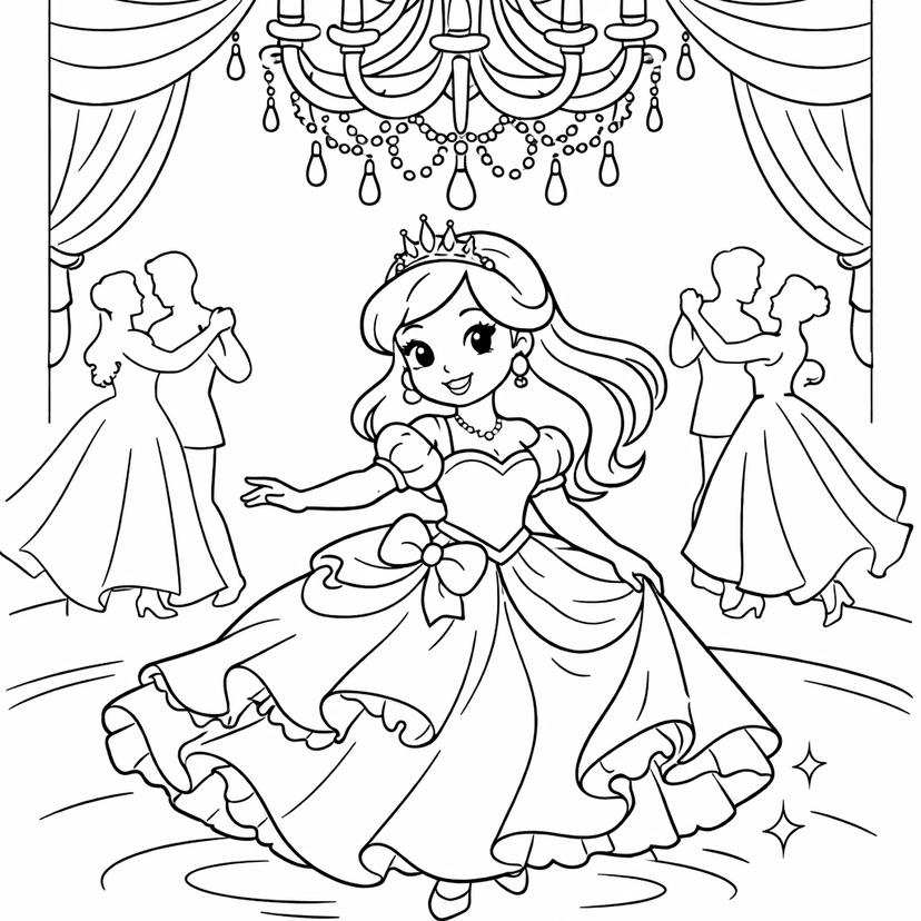 Princess Coloring Pages #5