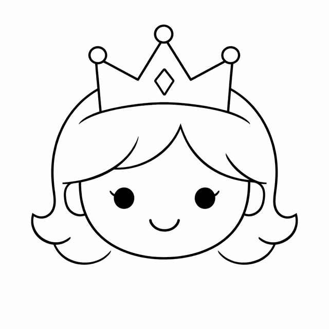 Princess Coloring Pages example 4