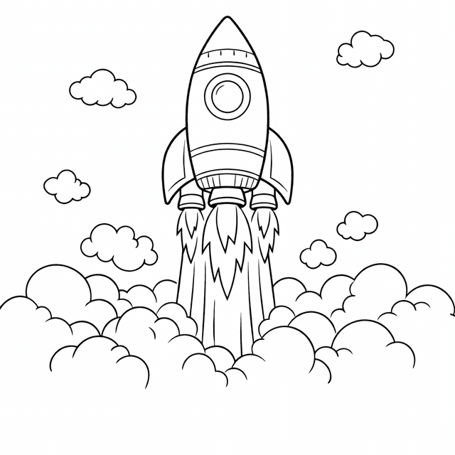 Space Coloring Pages example 2