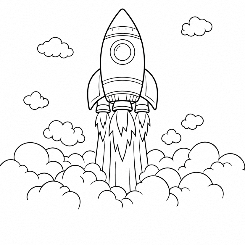 Space Coloring Pages #2