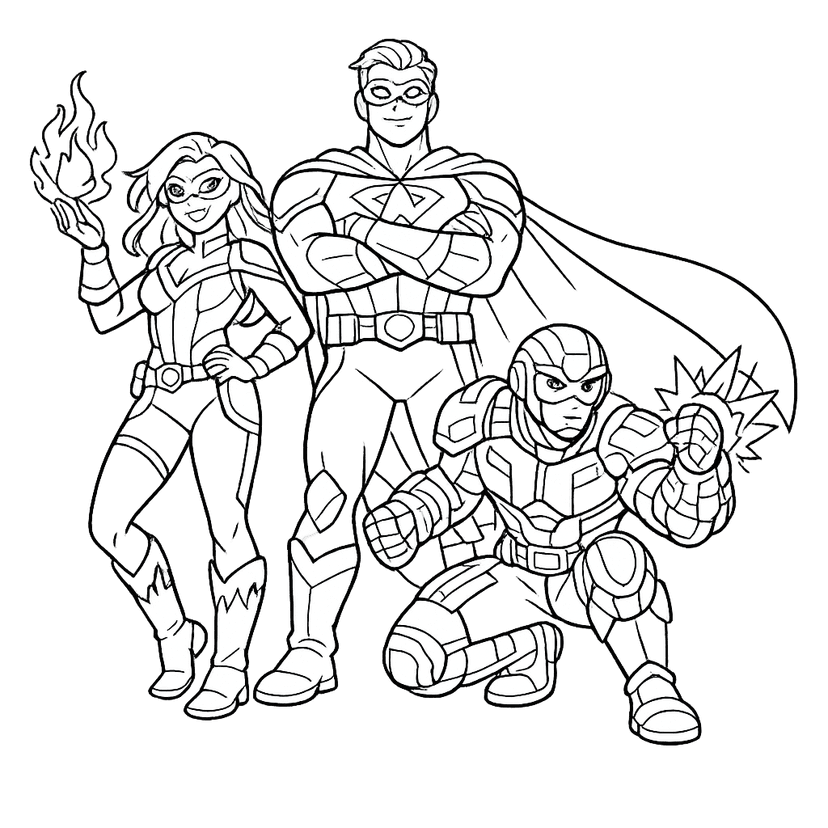 Superhero Coloring Pages #5