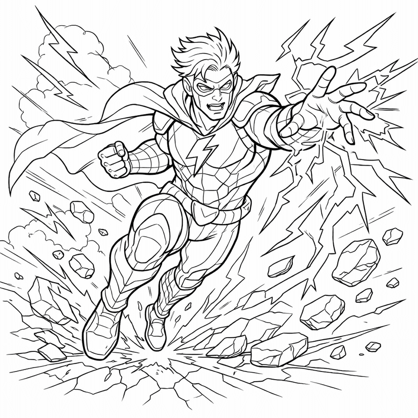 Superhero Coloring Pages #6