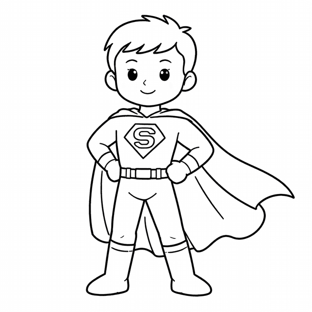 Superhero Coloring Pages example 4