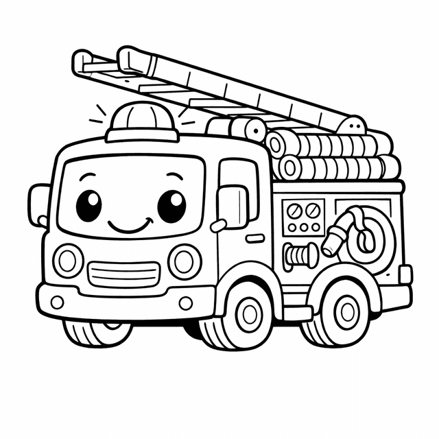Vehicle Coloring Pages example 1